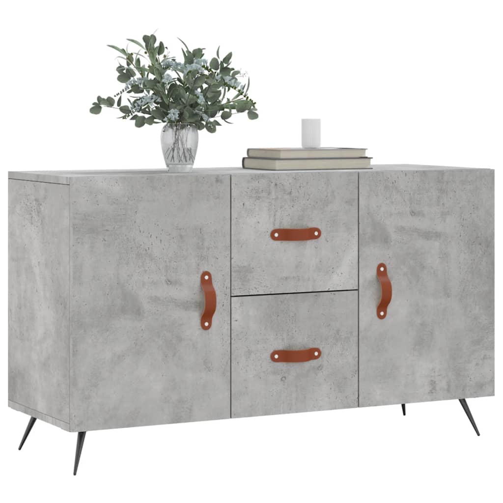 Credenza Grigio Cemento 100x36x60 cm in Legno Multistrato | homemem39