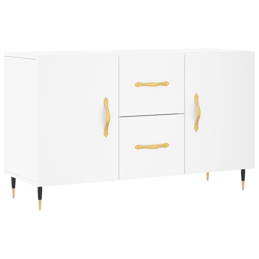Credenza Bianca 100x36x60 cm in Legno Multistrato