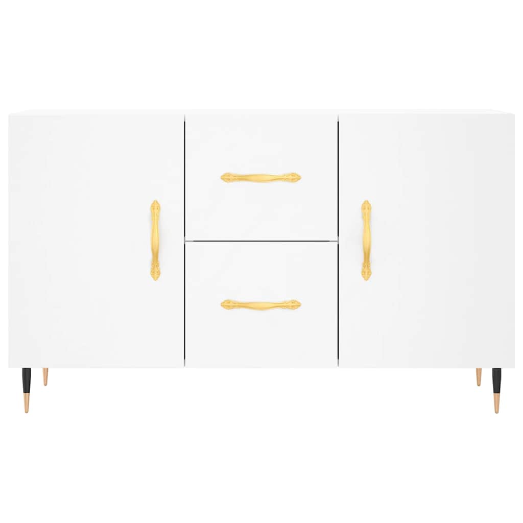 Credenza Bianca 100x36x60 cm in Legno Multistrato | homemem39
