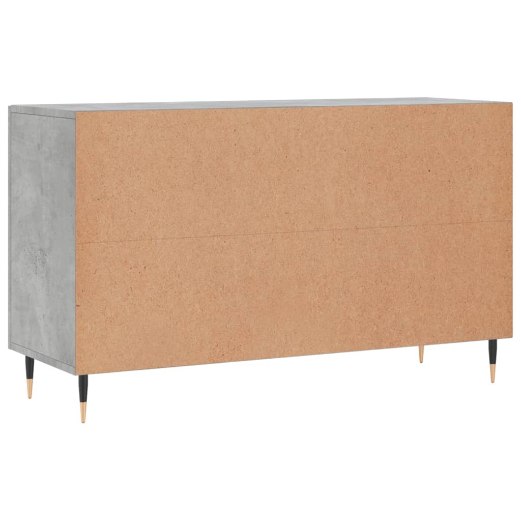 Credenza Grigio Cemento 100x36x60 cm in Legno Multistrato