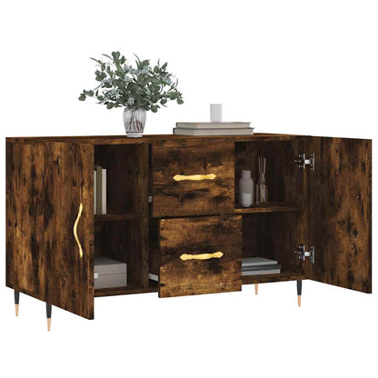 Credenza Rovere Fumo 100x36x60 cm in Legno Multistrato