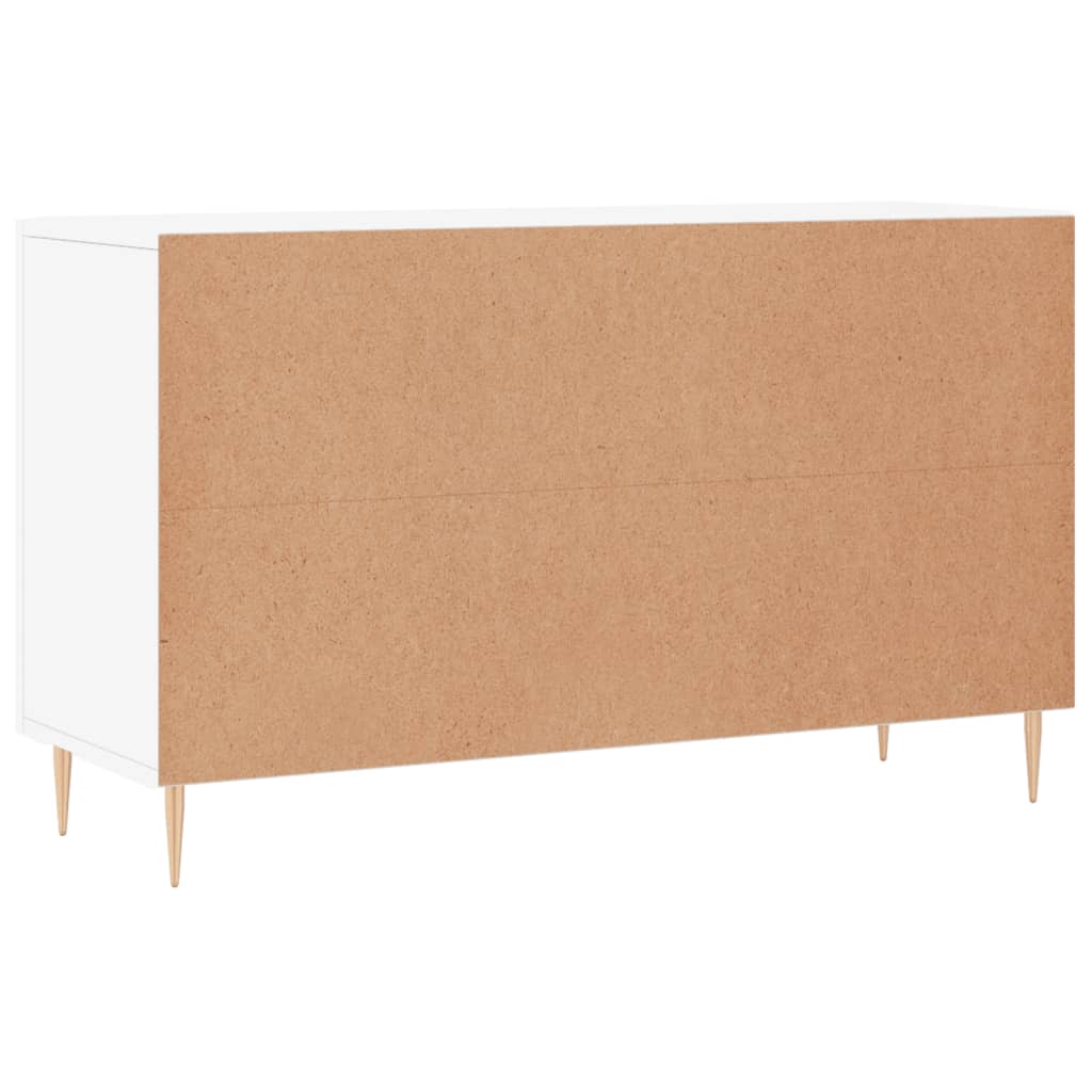Credenza Bianca 100x36x60 cm in Legno Multistrato - homemem39