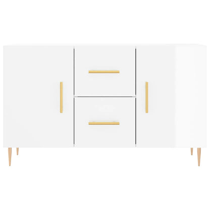 Credenza Bianco Lucido 100x36x60 cm in Legno Multistrato | homemem39
