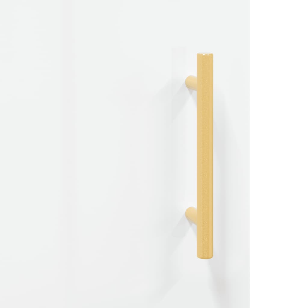 Credenza Bianco Lucido 100x36x60 cm in Legno Multistrato | homemem39