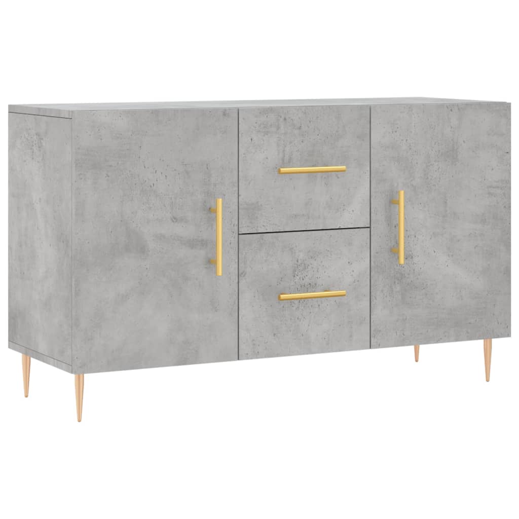 Credenza Grigio Cemento 100x36x60 cm in Legno Multistrato | homemem39