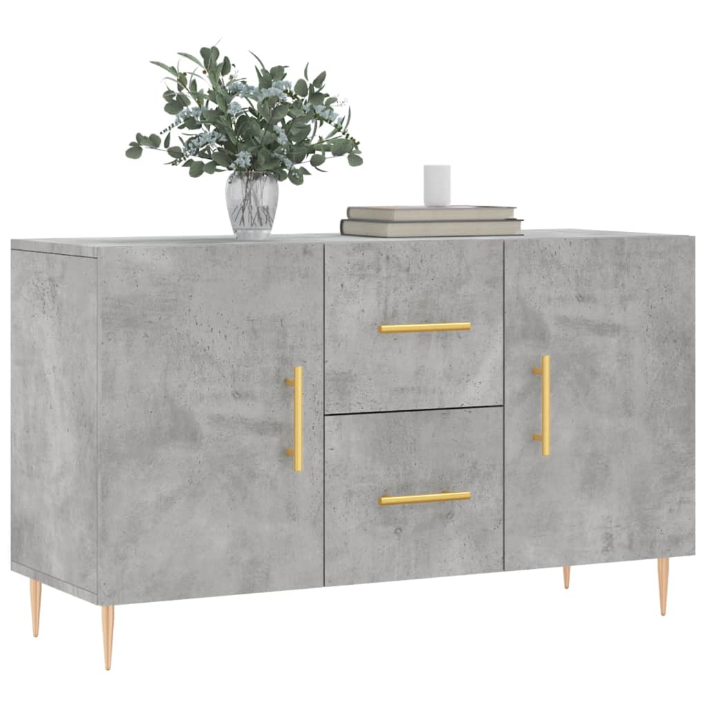 Credenza Grigio Cemento 100x36x60 cm in Legno Multistrato - homemem39