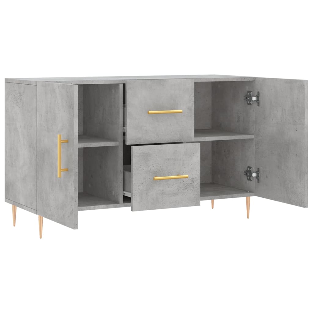 Credenza Grigio Cemento 100x36x60 cm in Legno Multistrato | homemem39