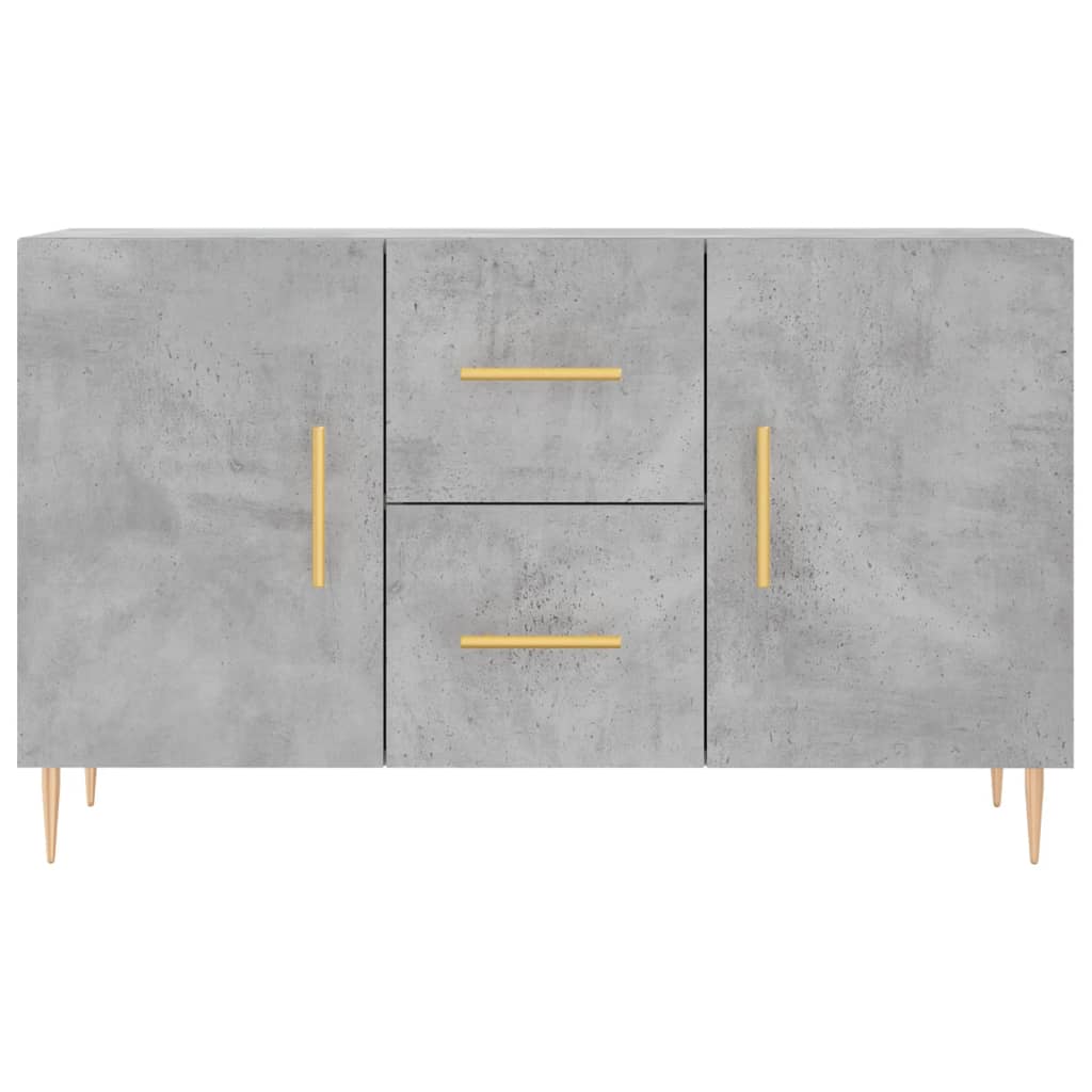 Credenza Grigio Cemento 100x36x60 cm in Legno Multistrato | homemem39