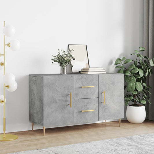 Credenza Grigio Cemento 100x36x60 cm in Legno Multistrato | homemem39
