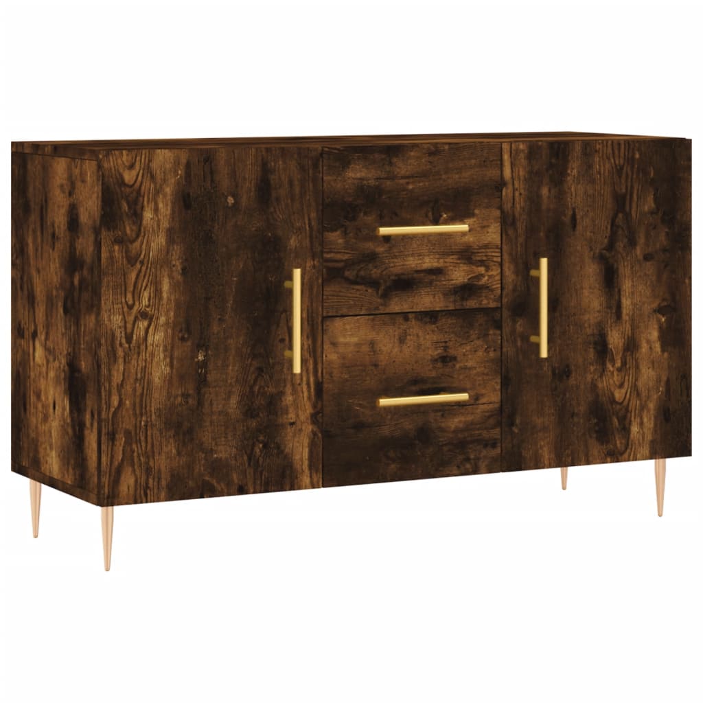 Credenza Rovere Fumo 100x36x60 cm in Legno Multistrato | homemem39