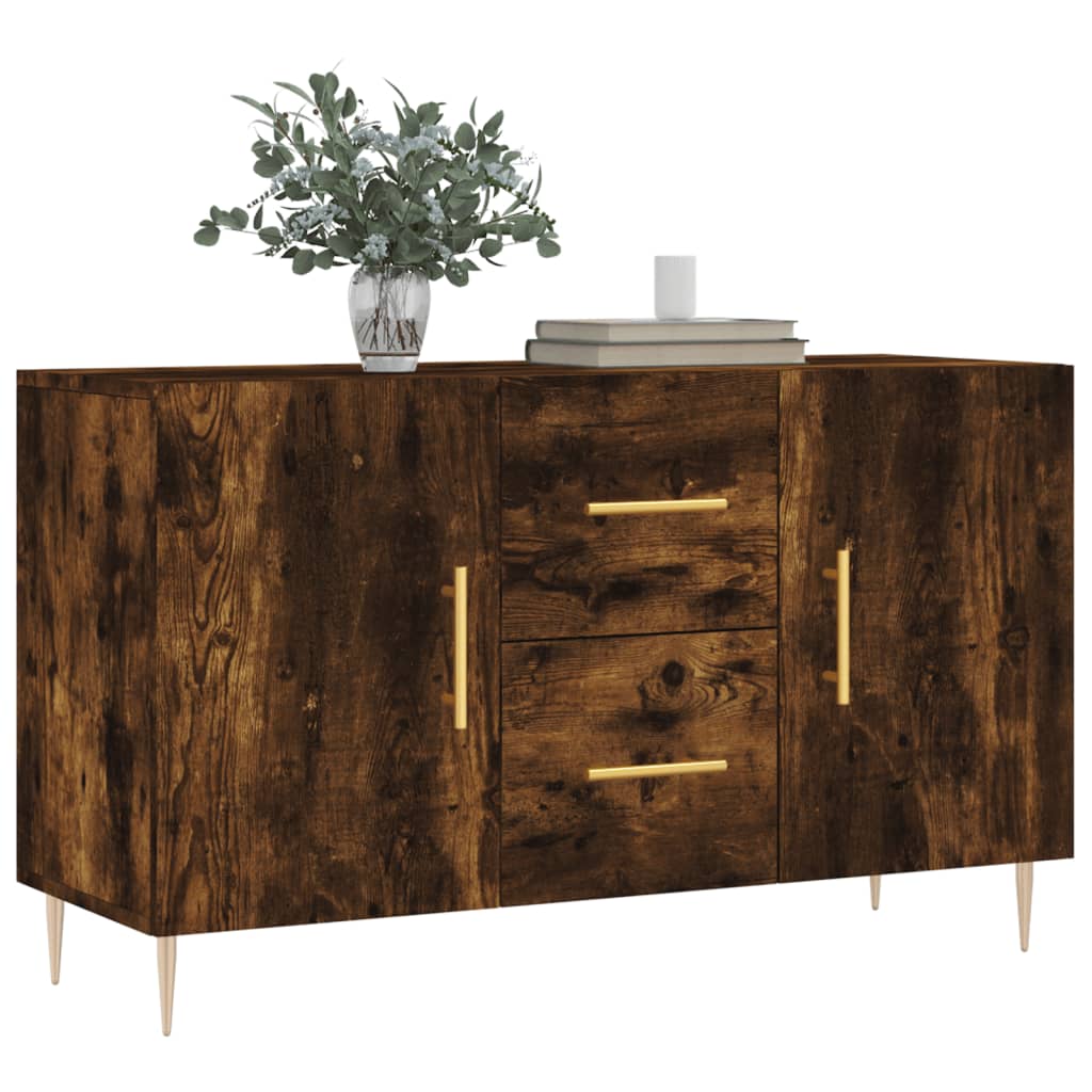 Credenza Rovere Fumo 100x36x60 cm in Legno Multistrato | homemem39