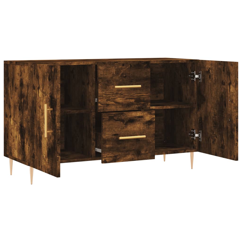 Credenza Rovere Fumo 100x36x60 cm in Legno Multistrato | homemem39