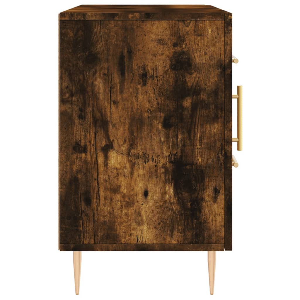 Credenza Rovere Fumo 100x36x60 cm in Legno Multistrato | homemem39
