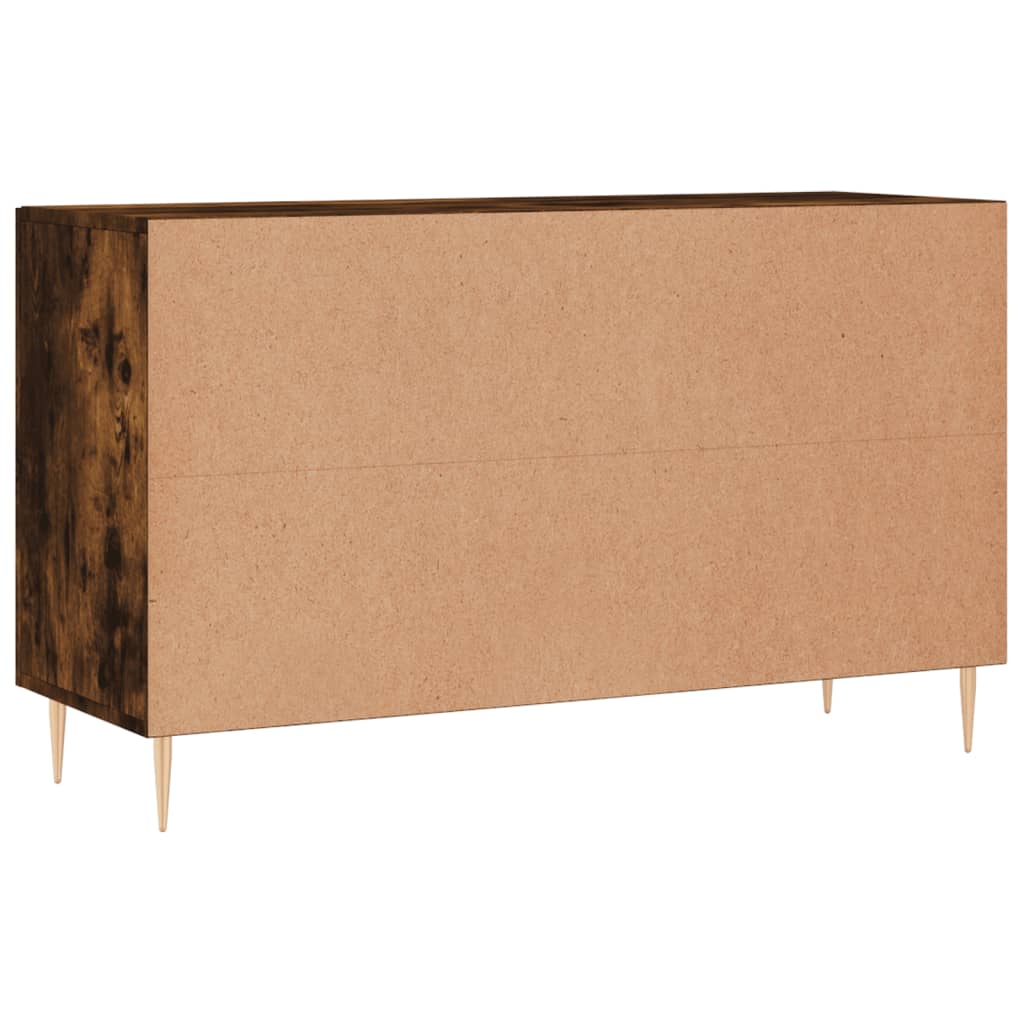 Credenza Rovere Fumo 100x36x60 cm in Legno Multistrato | homemem39