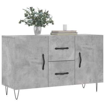 Credenza Grigio Cemento 100x36x60 cm in Legno Multistrato
