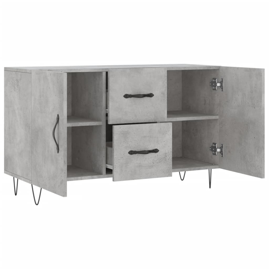 Credenza Grigio Cemento 100x36x60 cm in Legno Multistrato - homemem39