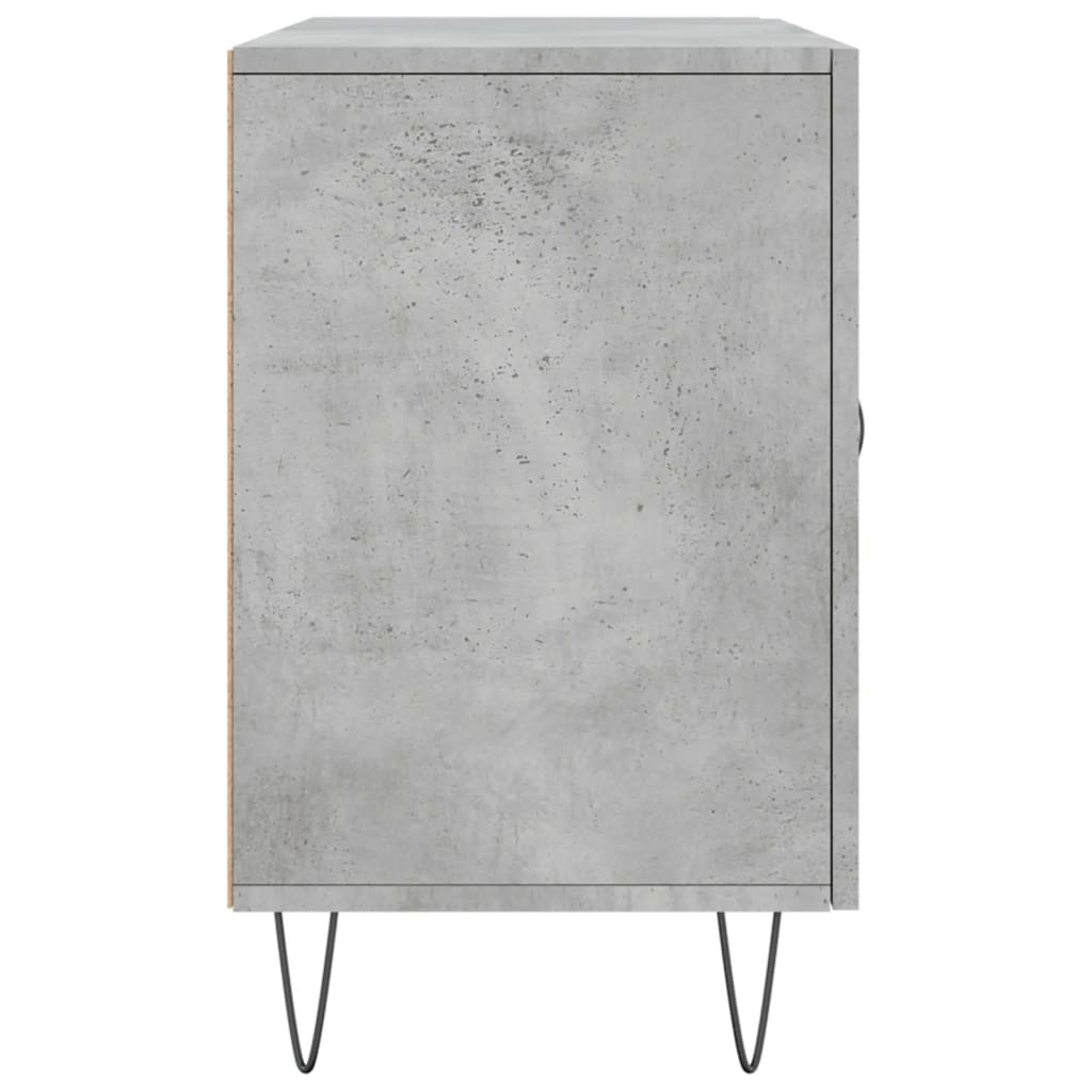 Credenza Grigio Cemento 100x36x60 cm in Legno Multistrato