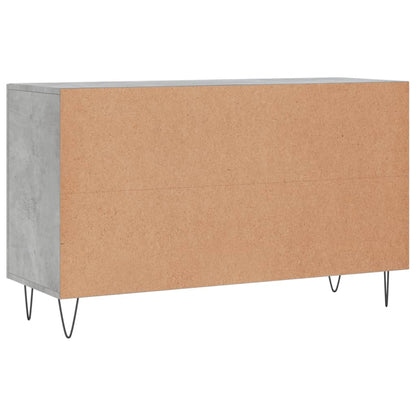 Credenza Grigio Cemento 100x36x60 cm in Legno Multistrato