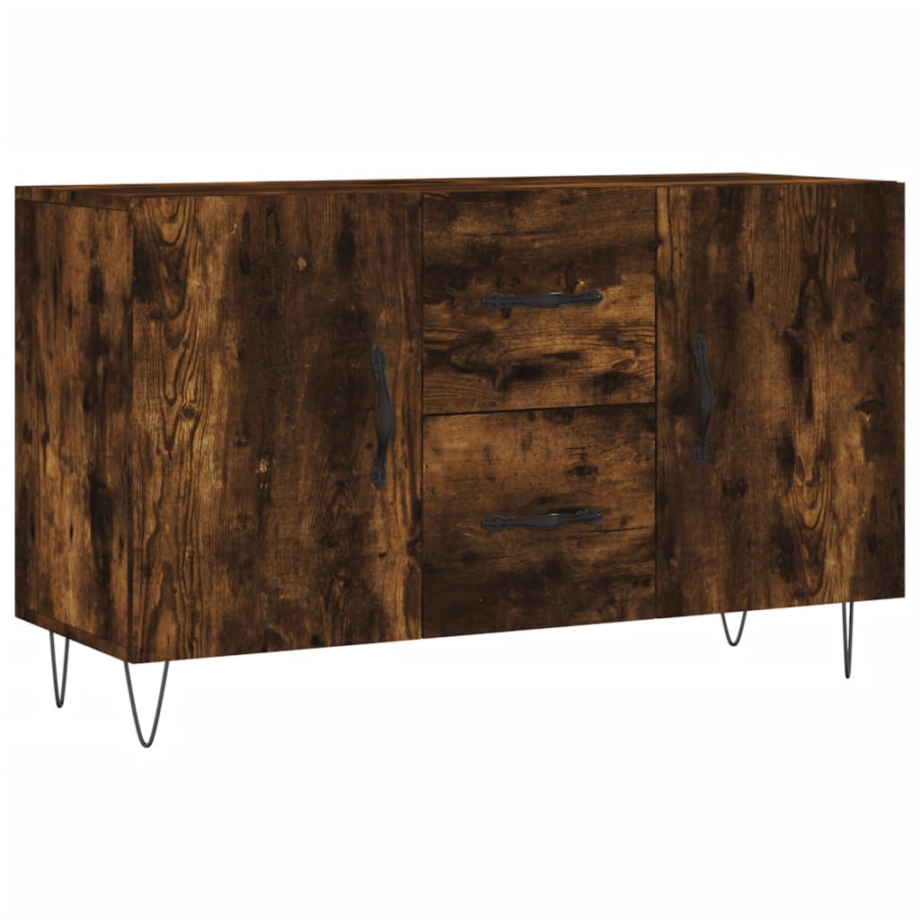 Credenza Rovere Fumo 100x36x60 cm in Legno Multistrato - homemem39