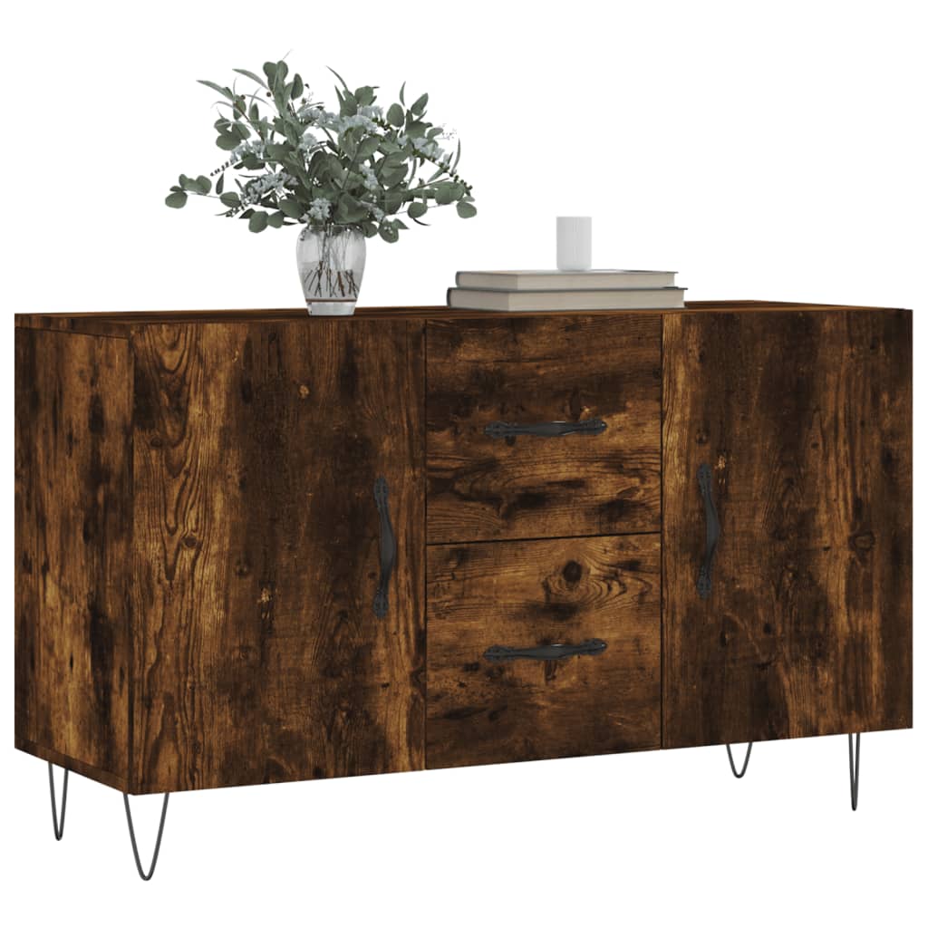 Credenza Rovere Fumo 100x36x60 cm in Legno Multistrato - homemem39