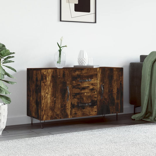 Credenza Rovere Fumo 100x36x60 cm in Legno Multistrato - homemem39