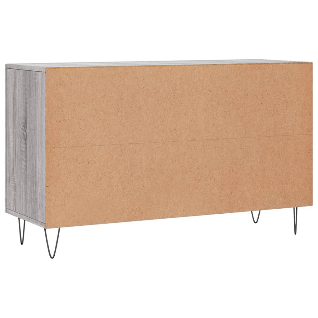Credenza Grigio Sonoma 100x36x60 cm in Legno Multistrato