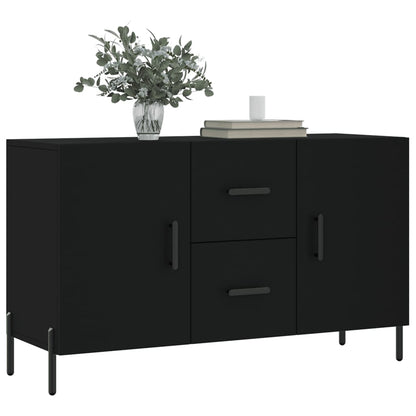 Credenza Nera 100x36x60 cm in Legno Multistrato - homemem39