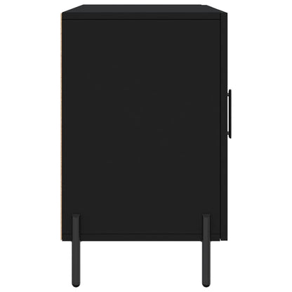 Credenza Nera 100x36x60 cm in Legno Multistrato - homemem39