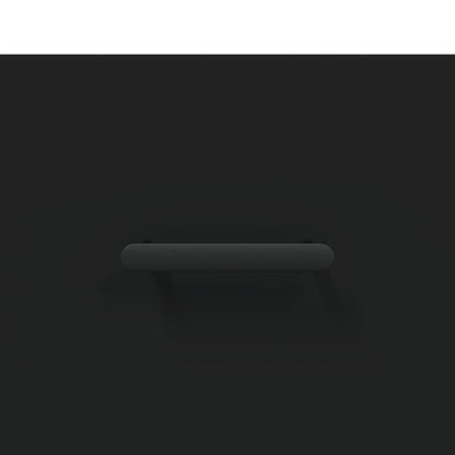 Credenza Nera 100x36x60 cm in Legno Multistrato - homemem39