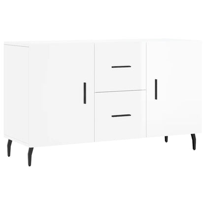 Credenza Bianco Lucido 100x36x60 cm in Legno Multistrato - homemem39