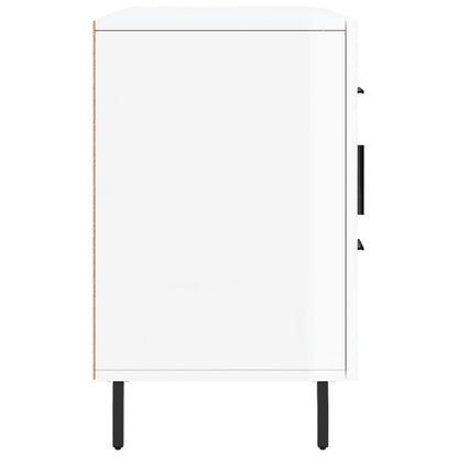 Credenza Bianco Lucido 100x36x60 cm in Legno Multistrato - homemem39