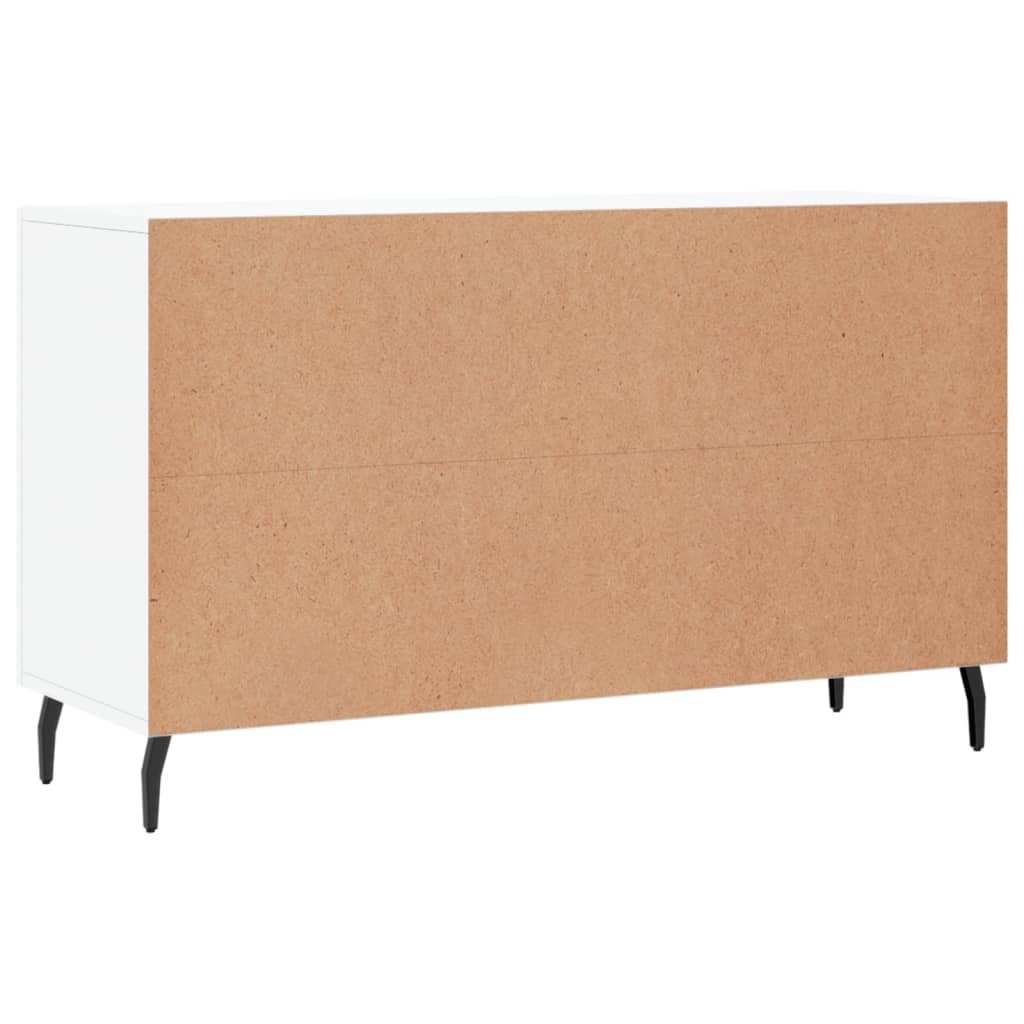 Credenza Bianco Lucido 100x36x60 cm in Legno Multistrato - homemem39