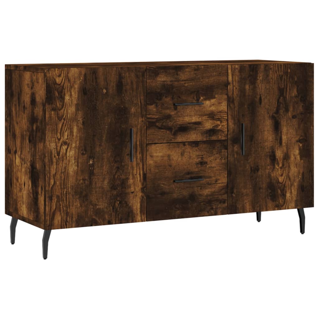 Credenza Rovere Fumo 100x36x60 cm in Legno Multistrato
