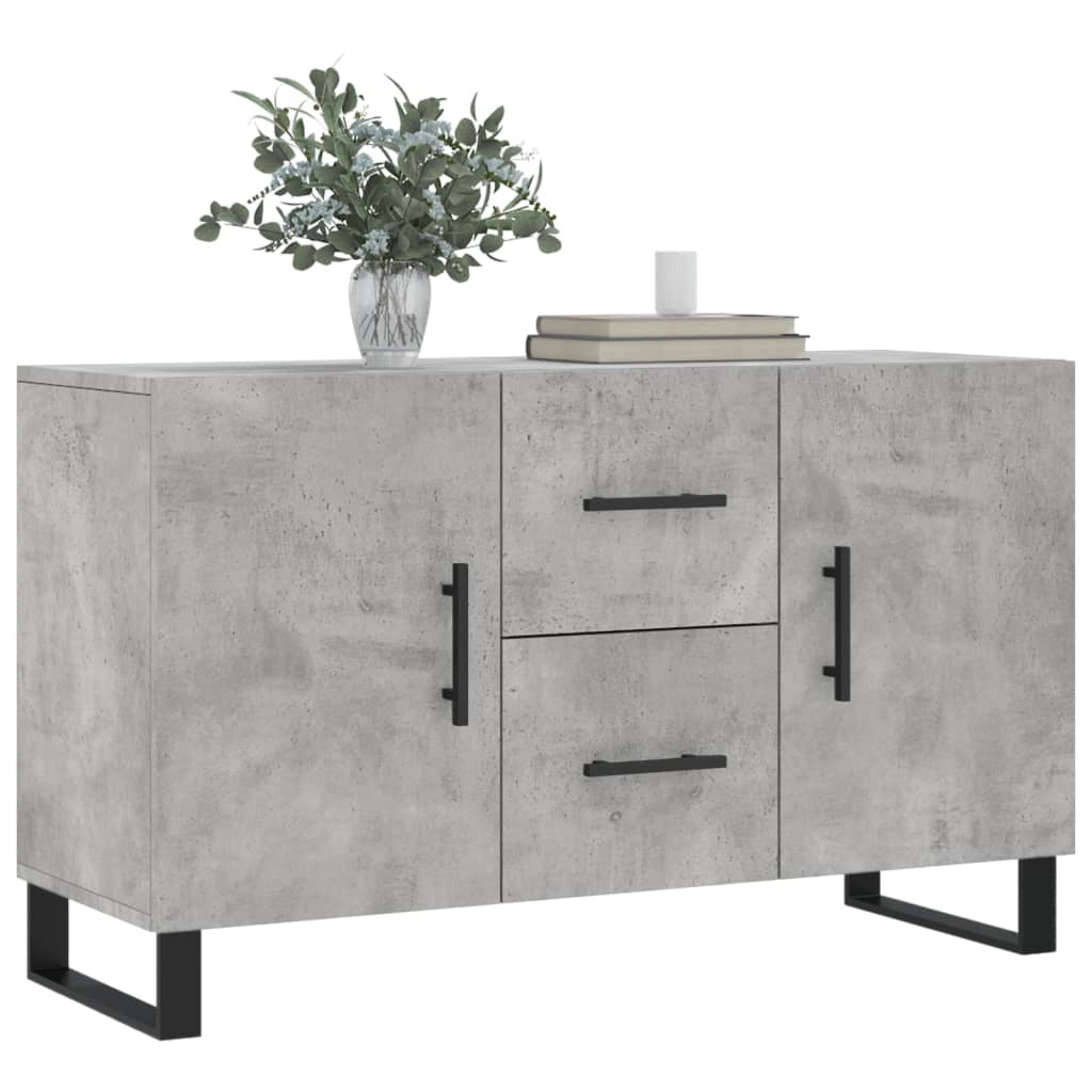 Credenza Grigio Cemento 100x36x60 cm in Legno Multistrato - homemem39