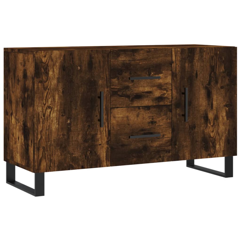 Credenza Rovere Fumo 100x36x60 cm in Legno Multistrato - homemem39