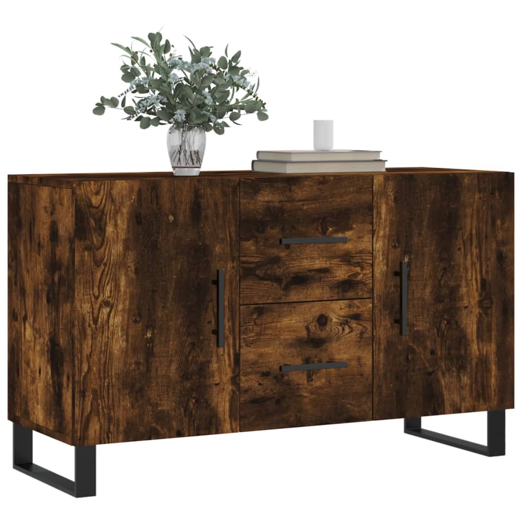 Credenza Rovere Fumo 100x36x60 cm in Legno Multistrato - homemem39