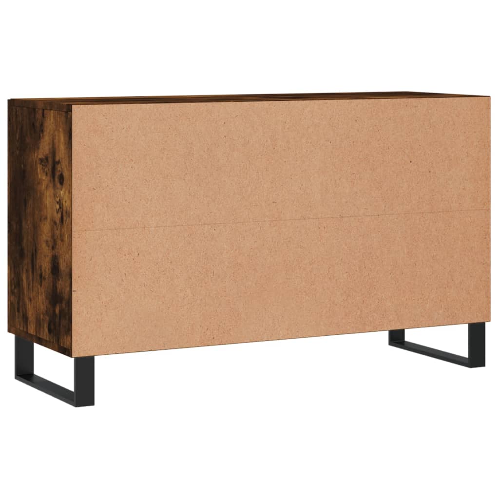 Credenza Rovere Fumo 100x36x60 cm in Legno Multistrato - homemem39