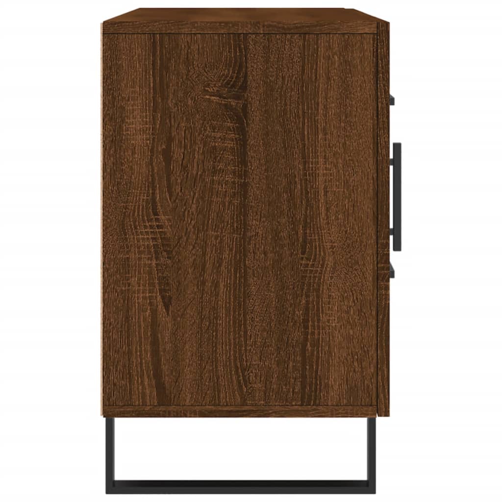 Credenza Rovere Marrone 100x36x60 cm in Legno Multistrato - homemem39