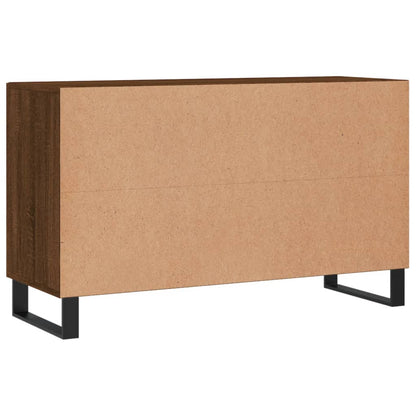 Credenza Rovere Marrone 100x36x60 cm in Legno Multistrato - homemem39