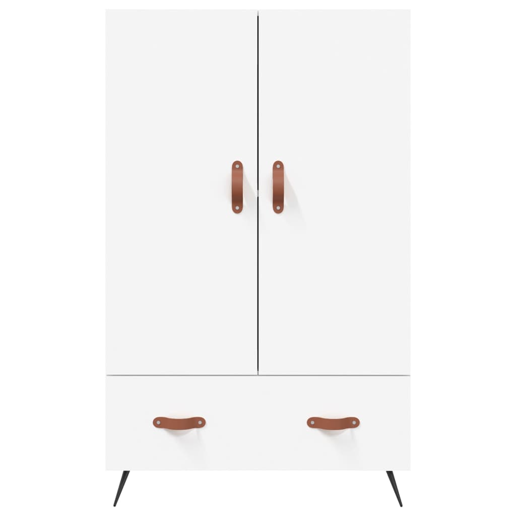 Credenza Bianca 69,5x31x115 cm in Legno Multistrato - homemem39
