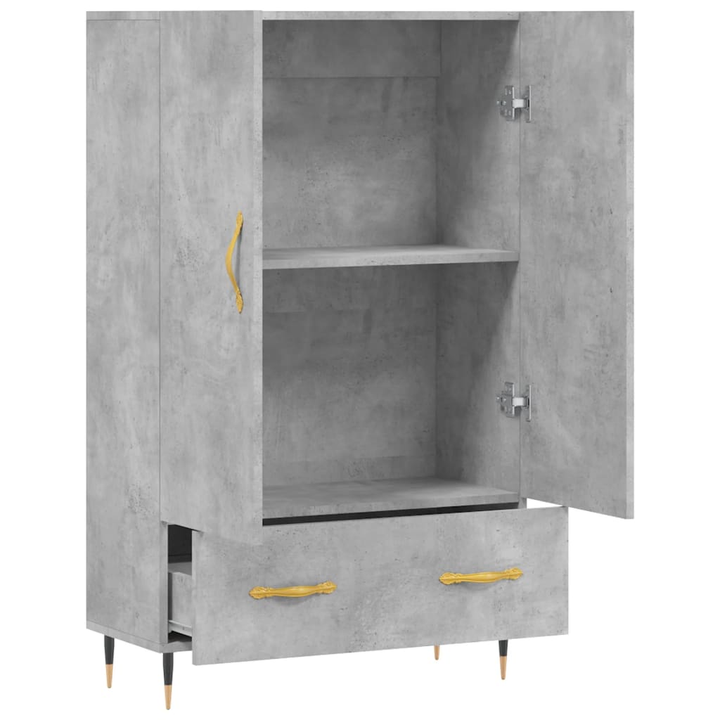 Credenza Grigio Cemento 69,5x31x115 cm in Legno Multistrato - homemem39