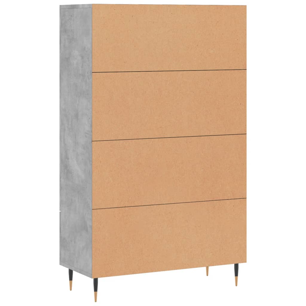 Credenza Grigio Cemento 69,5x31x115 cm in Legno Multistrato - homemem39