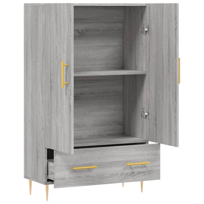 Credenza Grigio Sonoma 69,5x31x115 cm in Legno Multistrato - homemem39