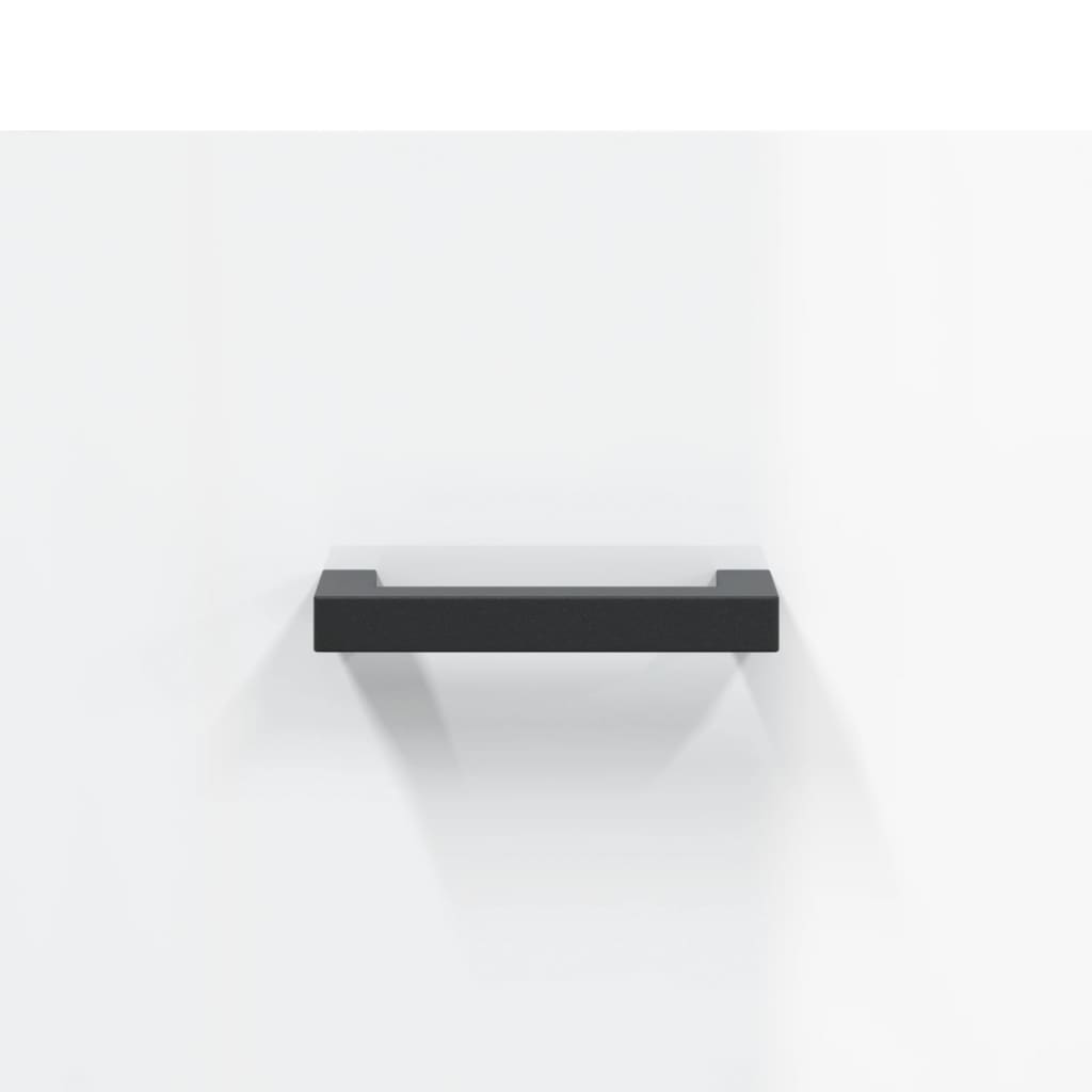 Credenza Bianco Lucido 69,5x31x115 cm in Legno Multistrato