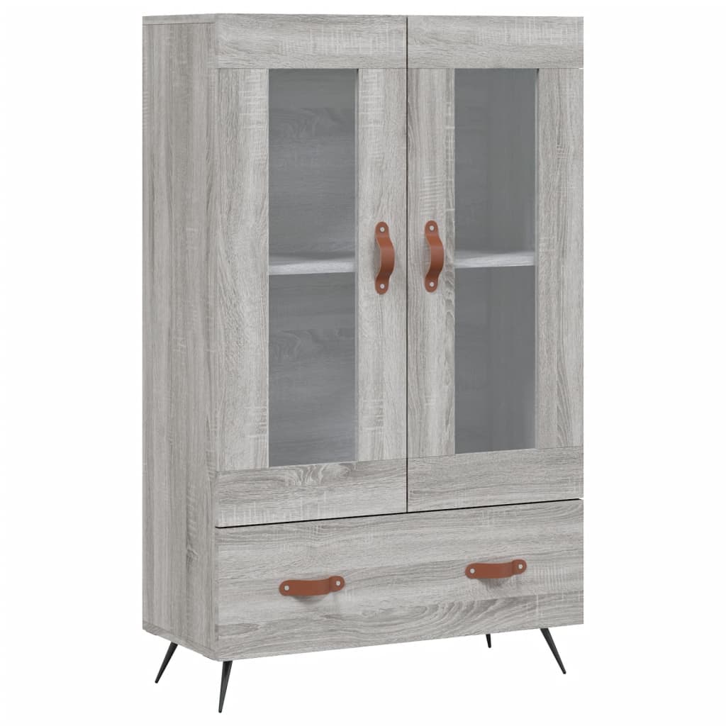 Credenza Grigio Sonoma 69,5x31x115 cm in Legno Multistrato - homemem39