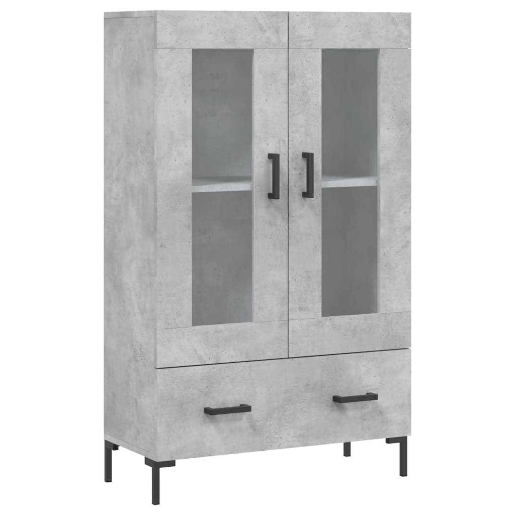 Credenza Grigio Cemento 69,5x31x115 cm in Legno Multistrato - homemem39