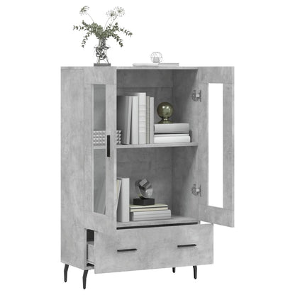 Credenza Grigio Cemento 69,5x31x115 cm in Legno Multistrato - homemem39