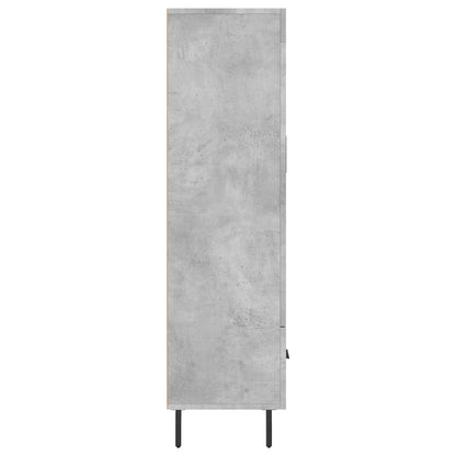 Credenza Grigio Cemento 69,5x31x115 cm in Legno Multistrato