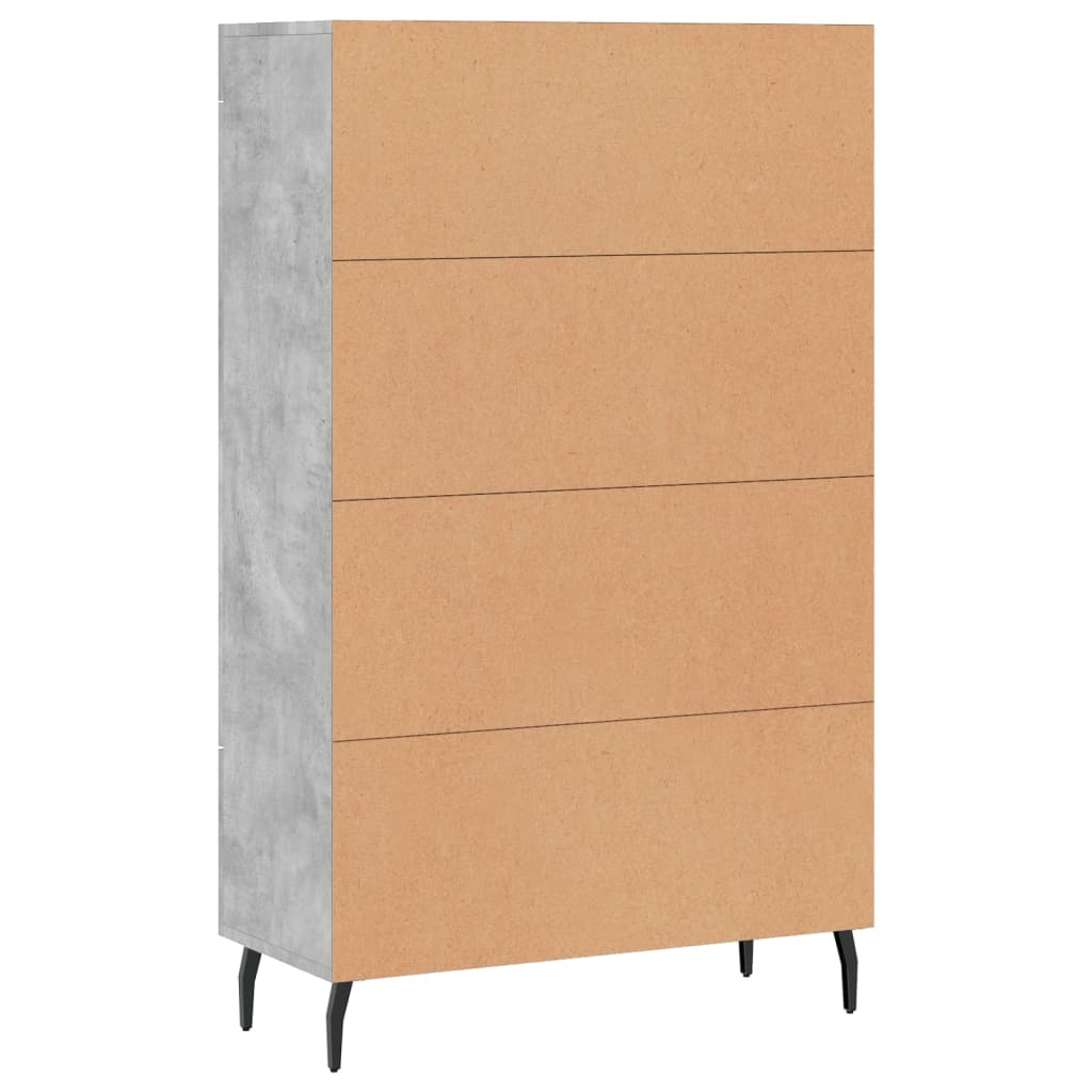 Credenza Grigio Cemento 69,5x31x115 cm in Legno Multistrato - homemem39