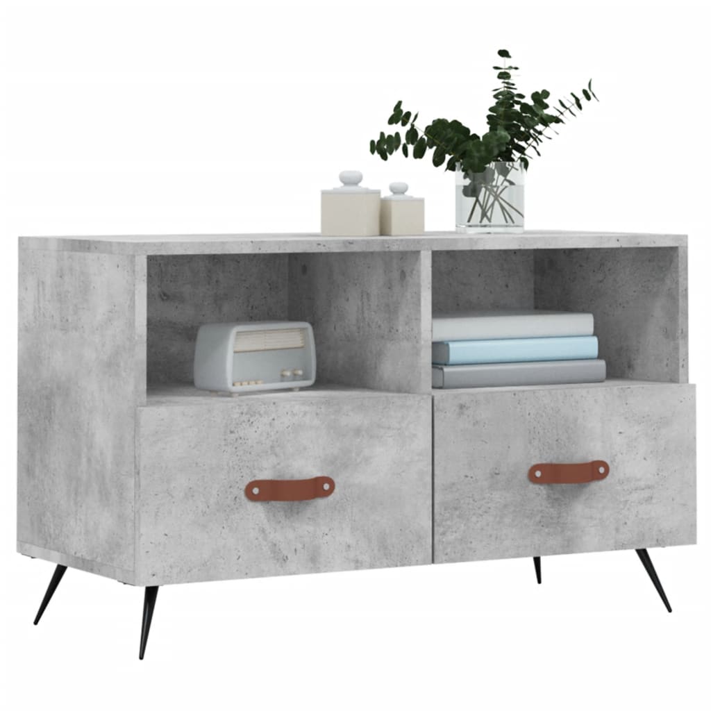 Mobile per TV Grigio Cemento 80x36x50 cm Legno Multistrato - homemem39
